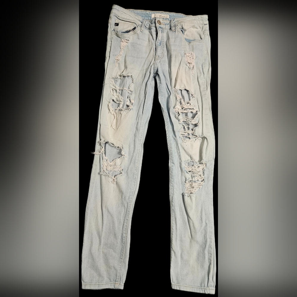 KanCan Light Blue Distressed Women Jeans